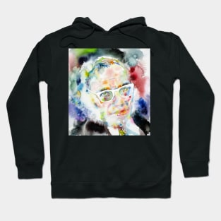 ISAAC ASIMOV watercolor portrait Hoodie